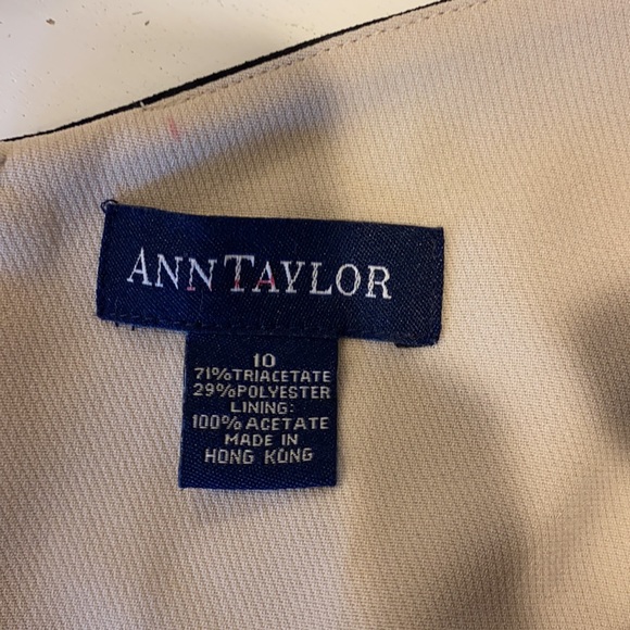 Ann Taylor Black Princess Seam Dress Knee Length - Picture 7 of 7